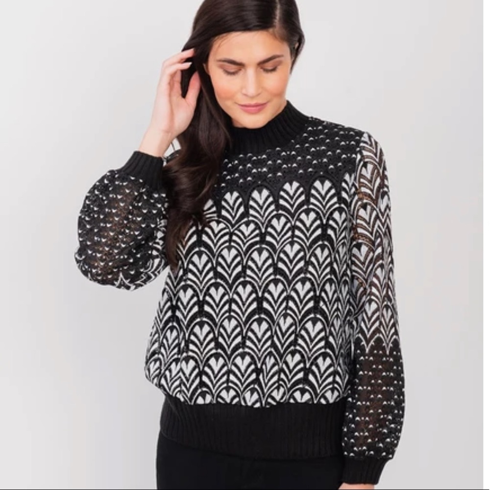Black and White Monochromatic Sweatshirt